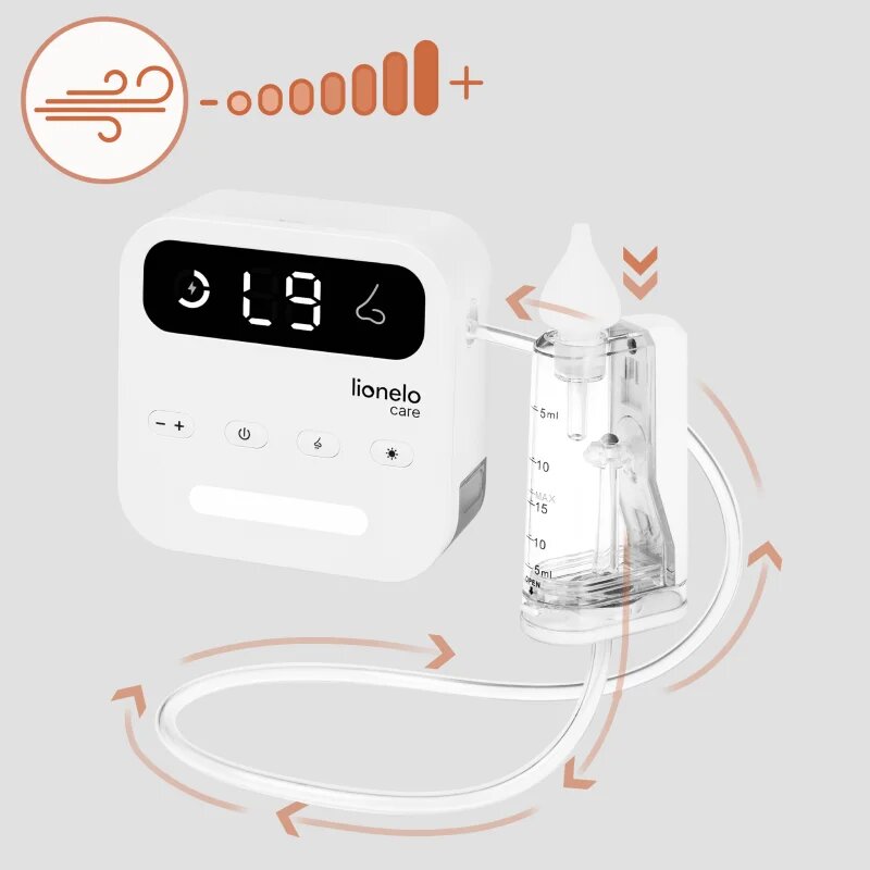 Lionelo Baby Air Flow aspirator za čiščenje nosu 1 kos