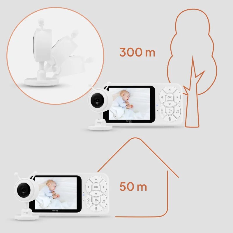 Lionelo BABYLINE 3.4 digitalna video varuška 1 kos