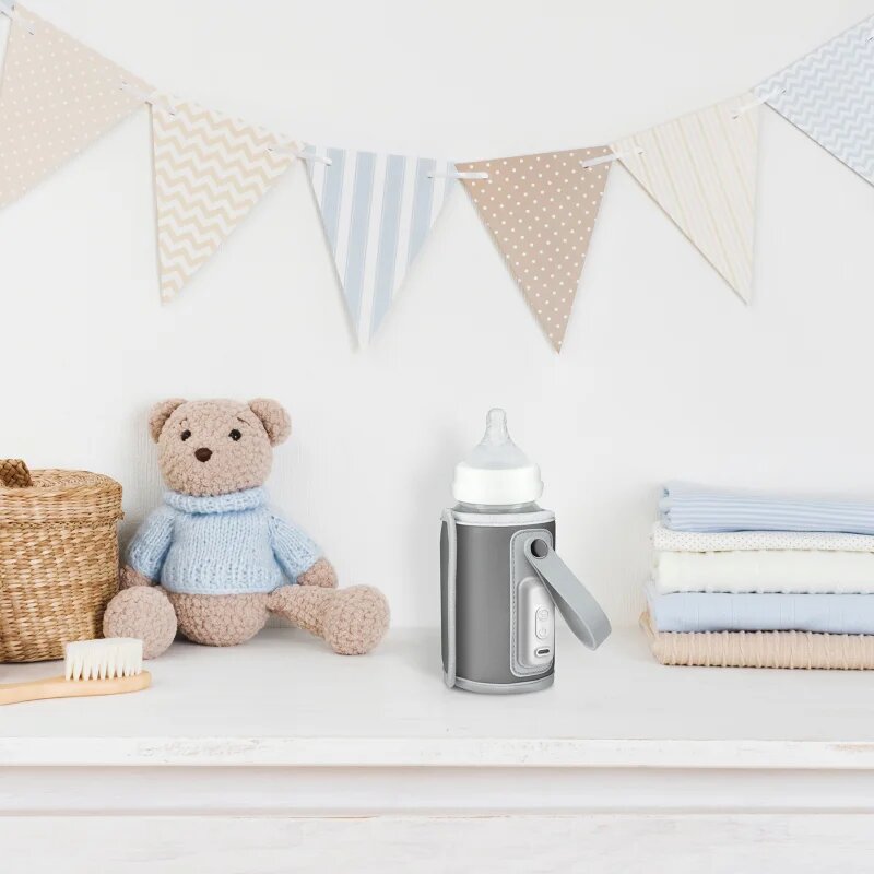 Lionelo Care Thermup Go grelnik otroških stekleničk Grey Silver 1 kos