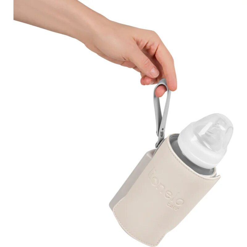 Lionelo Care Thermup Go Plus grelnik otroških stekleničk Beige Sand 1 kos