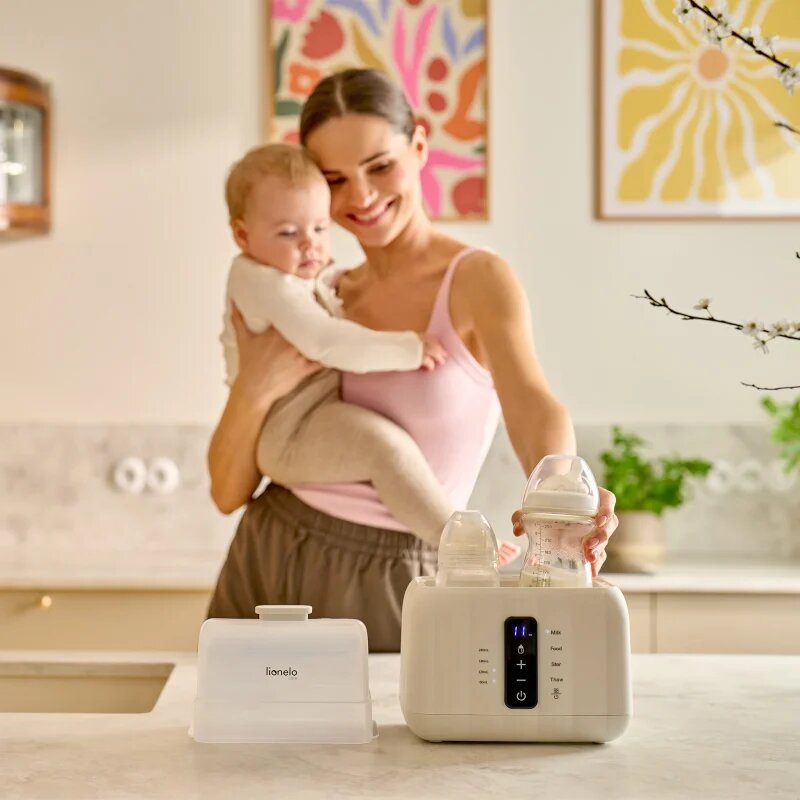 Lionelo Thermup Double White Bottle Warmer 6in1 večnamenski grelnik otroških stekleničk 6 v 1 1 kos