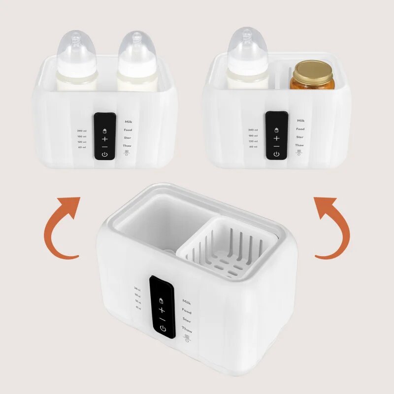 Lionelo Thermup Double White Bottle Warmer 6in1 večnamenski grelnik otroških stekleničk 6 v 1 1 kos
