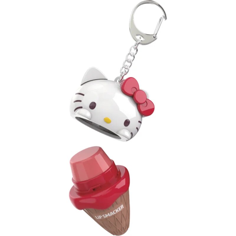 Lip Smacker Hello Kitty & Friends balzam za ustnice za ključe okus Strawberry 6.4 g
