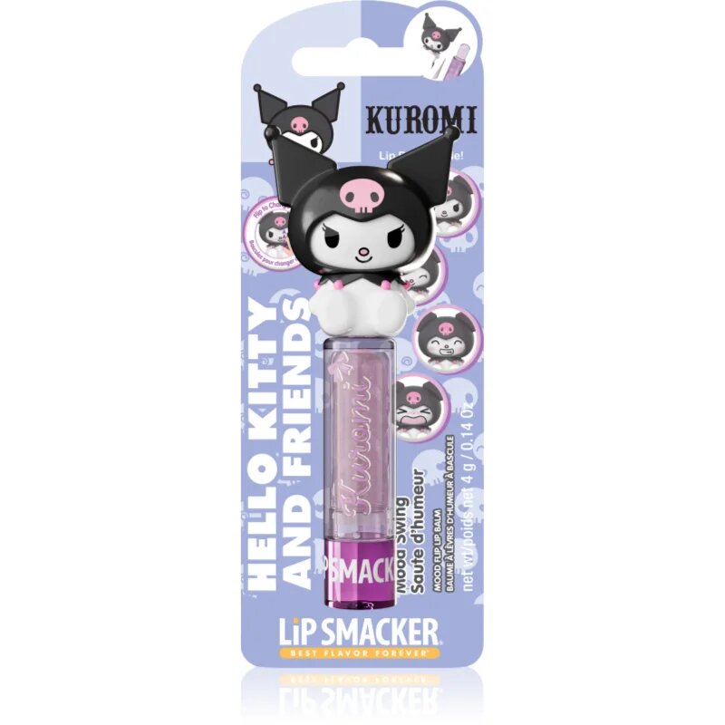 Lip Smacker Hello Kitty & Friends Kuromi balzam za sijoče ustnice ki se odziva na pH dišave Mood Swing 4 g