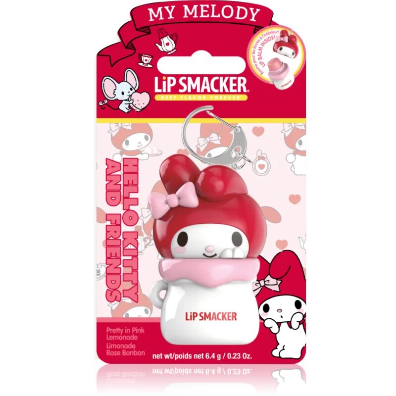 Lip Smacker Hello Kitty & Friends My Melody balzam za ustnice za ključe okus Pretty in Pink Lemonade 6.4 g