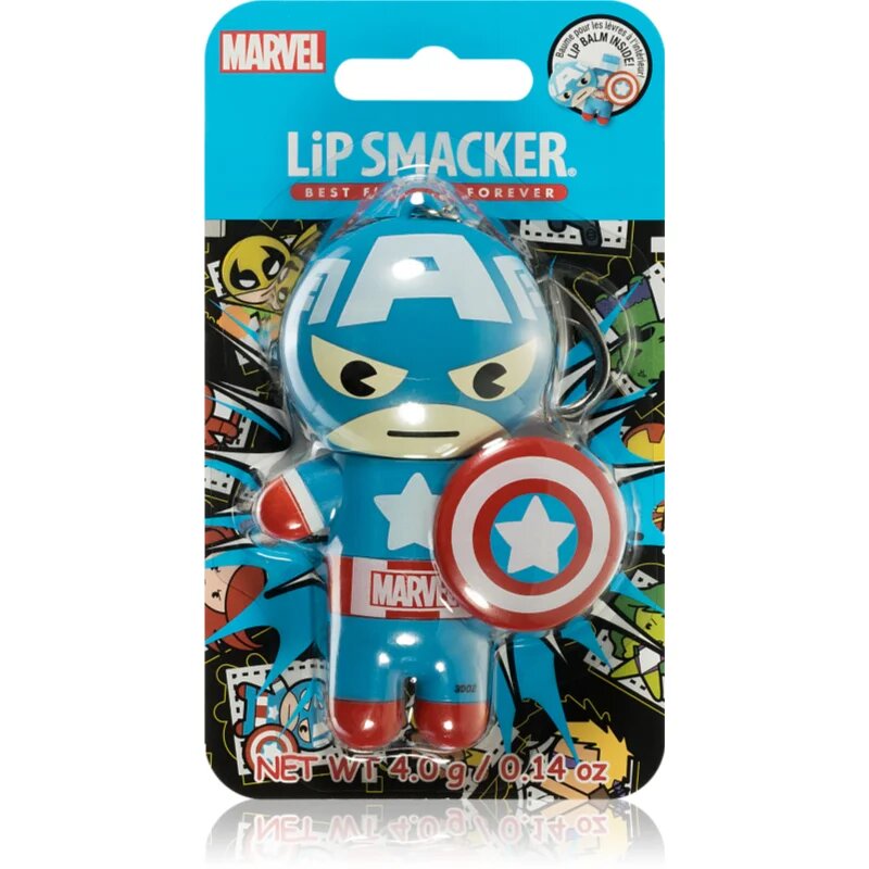 Lip Smacker Marvel Captain America balzam za ustnice okus Red White & Blue-Berry 4 g