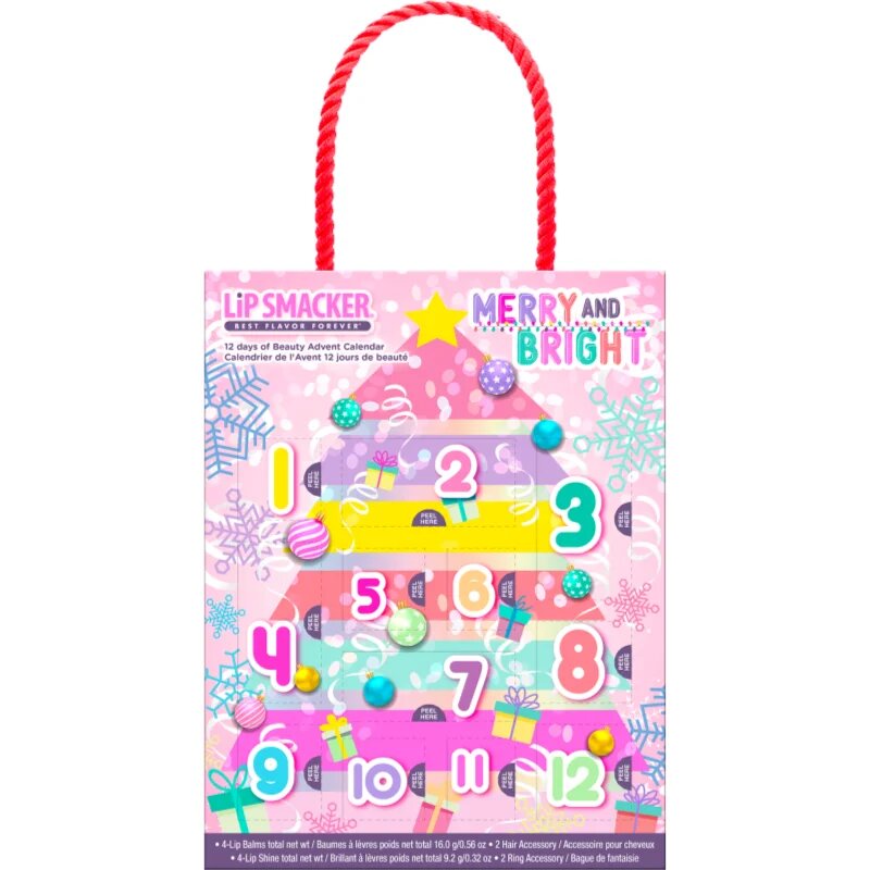 Lip Smacker Merry and Bright 12 Days of Beauty adventni koledar za otroke