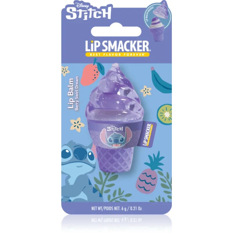 Lip Smacker Stitch balzam za ustnice okus Berry Swirl Dream 6 g