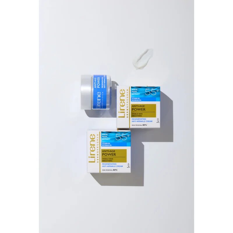Lirene Anti Age Power intenzivna pomlajevalna krema proti gubam 55+ 50 ml