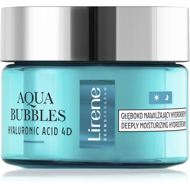 Lirene Aqua Bubbles globinsko vlažilna krema za dan in noč 50 ml