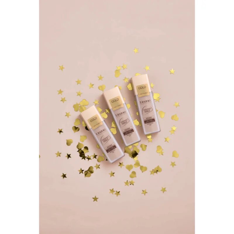 Lirene Base Shimmer Gold posvetlitvena podlaga 30 ml