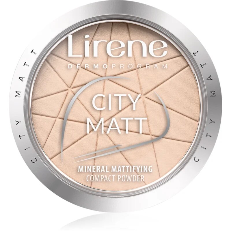Lirene City Matt matirajoči puder odtenek 01 Transparent 9 g