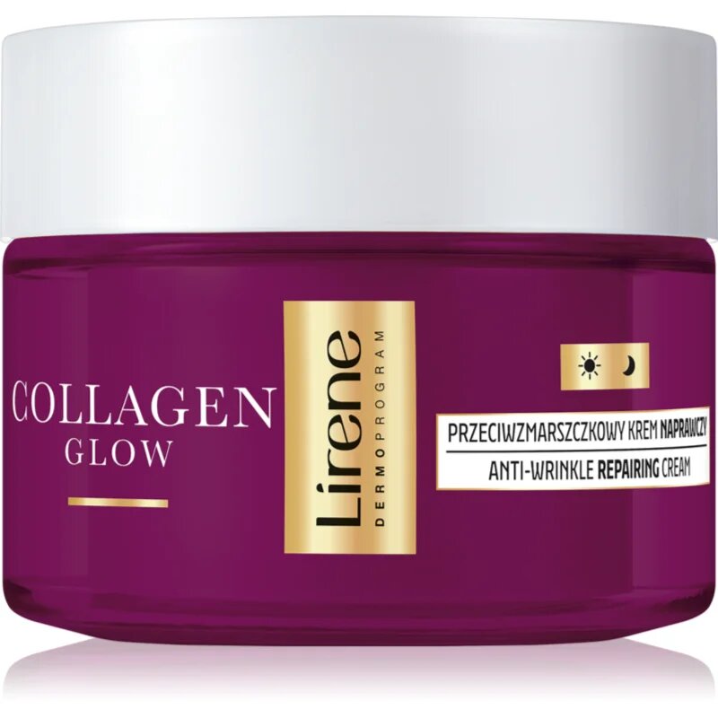 Lirene Collagen Glow 70+ regeneracijska krema proti gubam za hranjenje kože in ohranjanje njenega naravnega vlaženja 50 ml