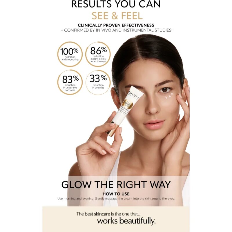 Lirene Derma Pigment Control Brightening Eye Cream gladilna in posvetlitvena krema za predel okoli oči 15 ml