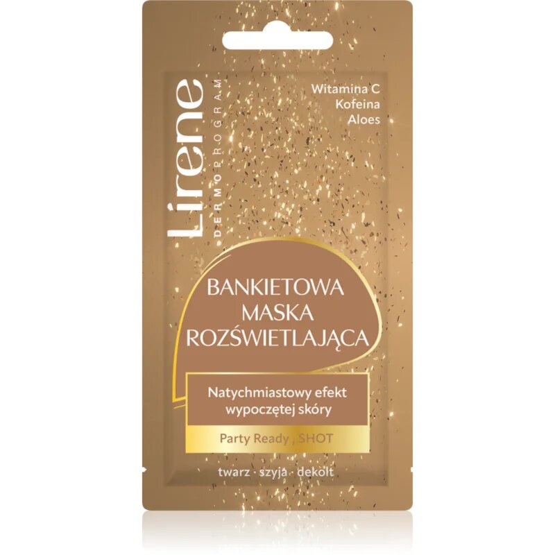 Lirene Face Mask Party Ready Shot maska za posvetlitev 8 ml
