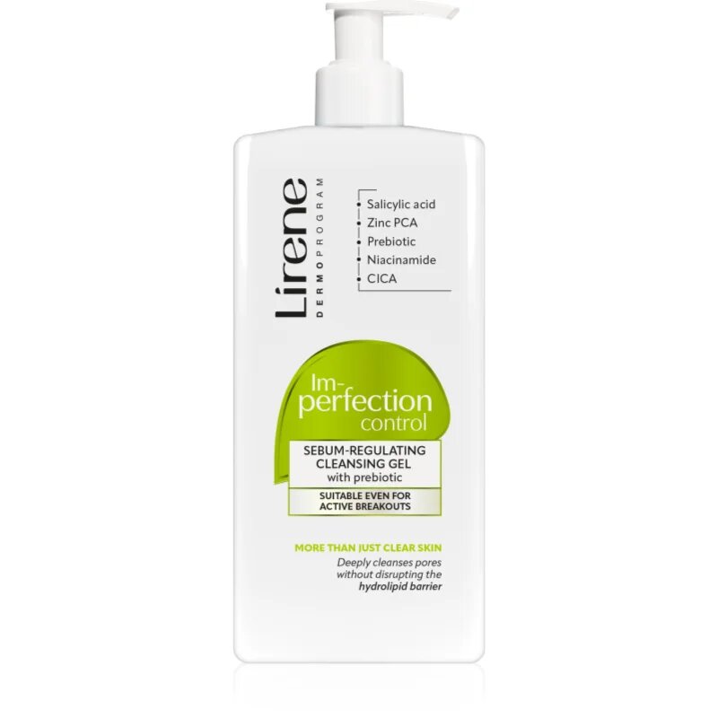 Lirene Imperfection Control Cleansing Gel nežni čistilni gel za mastno in problematično kožo 300 ml