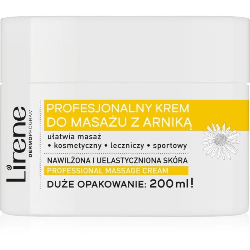 Lirene Massage Cream Arnica masažna krema z vlažilnim učinkom 200 ml