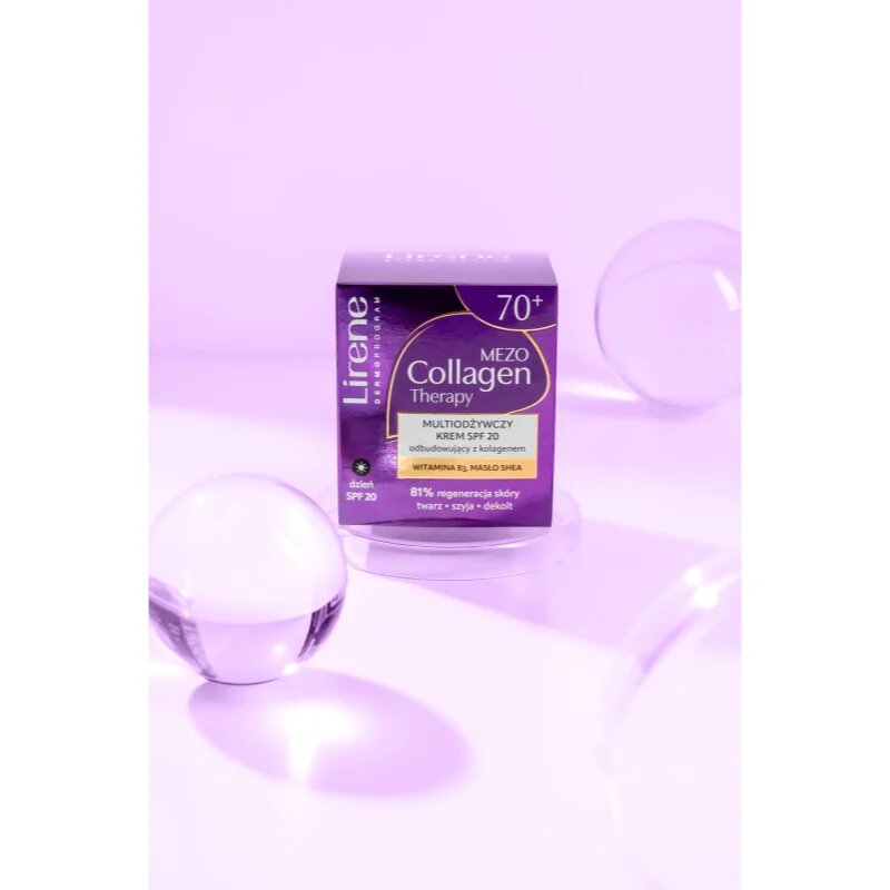 Lirene Mezo Collagen Therapy 70+ hranilna dnevna krema za zrelo kožo SPF 20 50 ml