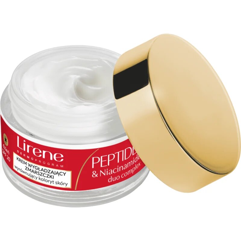 Lirene Peptides & Niacinamide Duo Complex 60+ učvrstitvena dnevna krema proti gubam za zrelo kožo SPF 20 50 ml