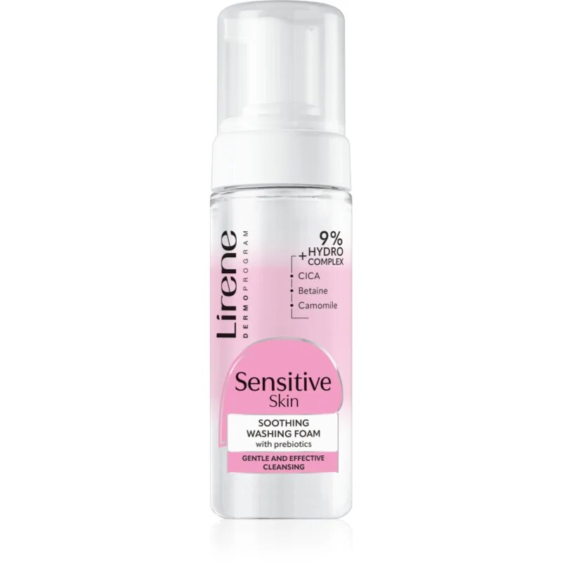 Lirene Sensitive skin pomirjajoča micelarna pena za občutljivo kožo 150 ml