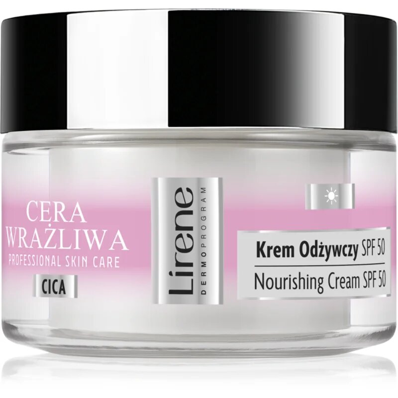 Lirene Sensitive skin vlažilna krema za občutljivo kožo SPF 50 50 ml