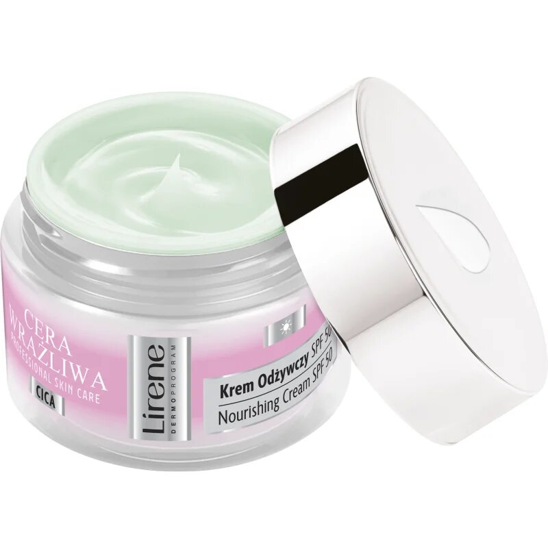 Lirene Sensitive skin vlažilna krema za občutljivo kožo SPF 50 50 ml