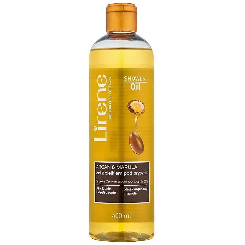 Lirene Shower Oil Argan and Marula olje za prhanje s hranilnim učinkom 400 ml