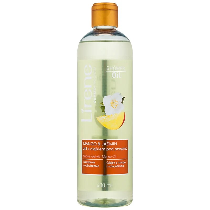 Lirene Shower Oil Mango and Jasmine olje za prhanje z vlažilnim učinkom 400 ml