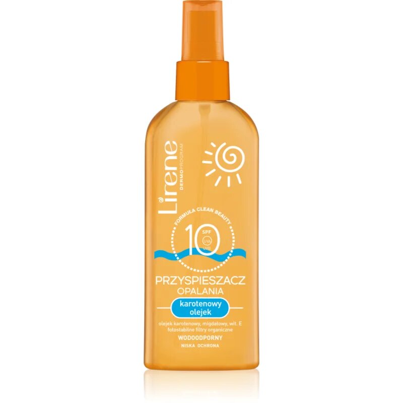 Lirene Sun care zaščitno olje za pospešitev porjavelosti SPF 10 150 ml