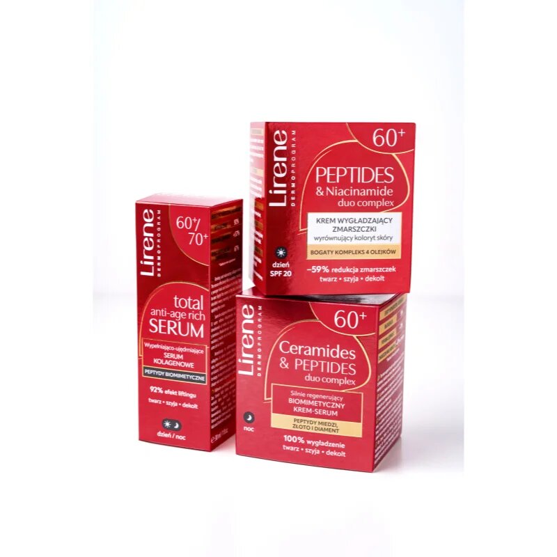 Lirene Total Anti-Age Rich Serum 60+ učvrstitveni serum proti gubam 30 ml