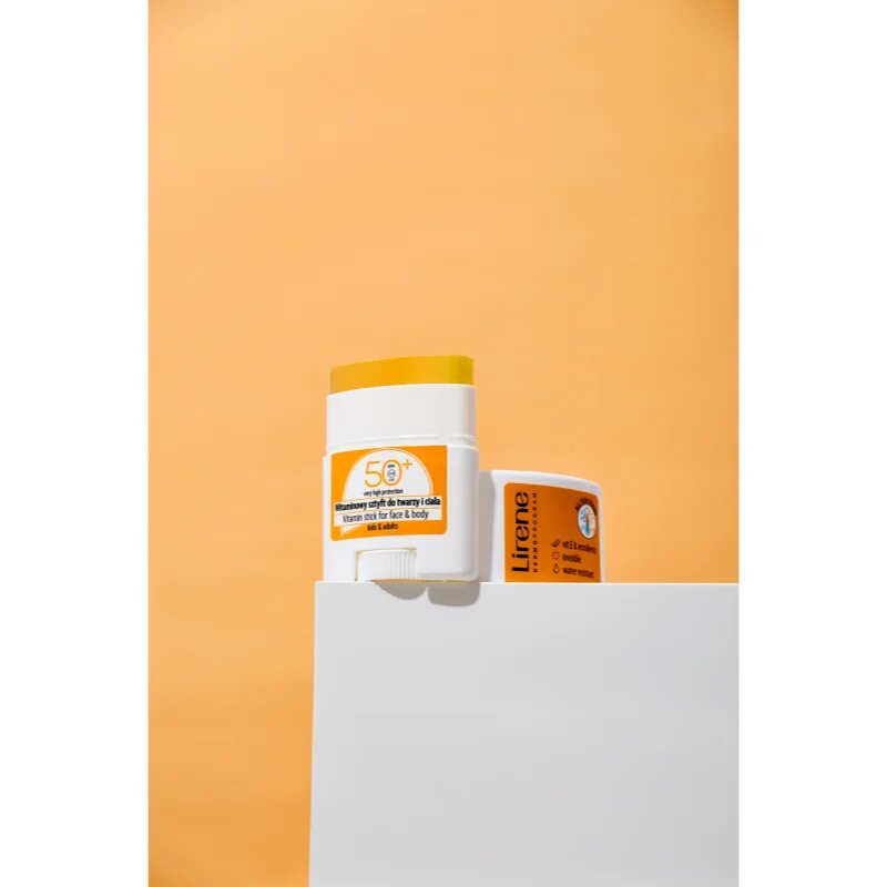 Lirene Vitamin Stick For Face&Body lokalna nega proti sončnemu sevanju za obraz in telo SPF 50 15 g