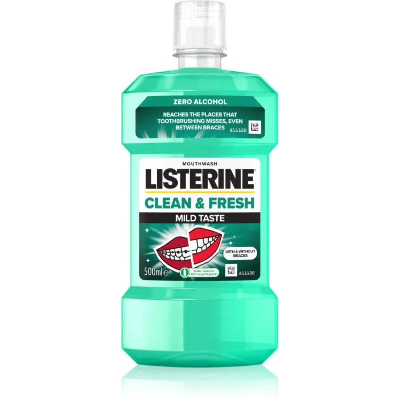 Listerine Clean & Fresh ustna voda proti kariesu 500 ml