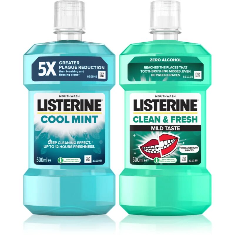 Listerine Duopack ustna voda ugodno pakiranje