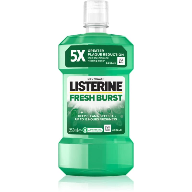Listerine Fresh Burst ustna voda proti zobnim oblogam 250 ml