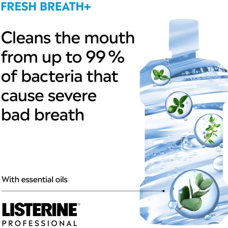 Listerine Professional Fresh Breath+ ustna voda za svež dah 500 ml