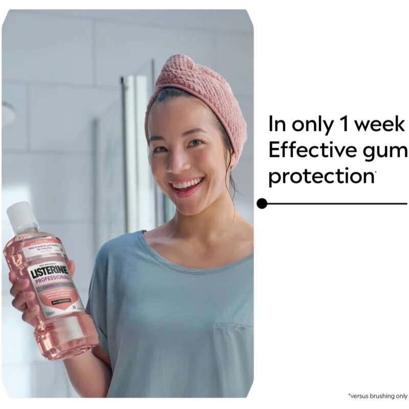 Listerine Professional Gum Protection+ ustna voda za zaščito zob in dlesni 500 ml