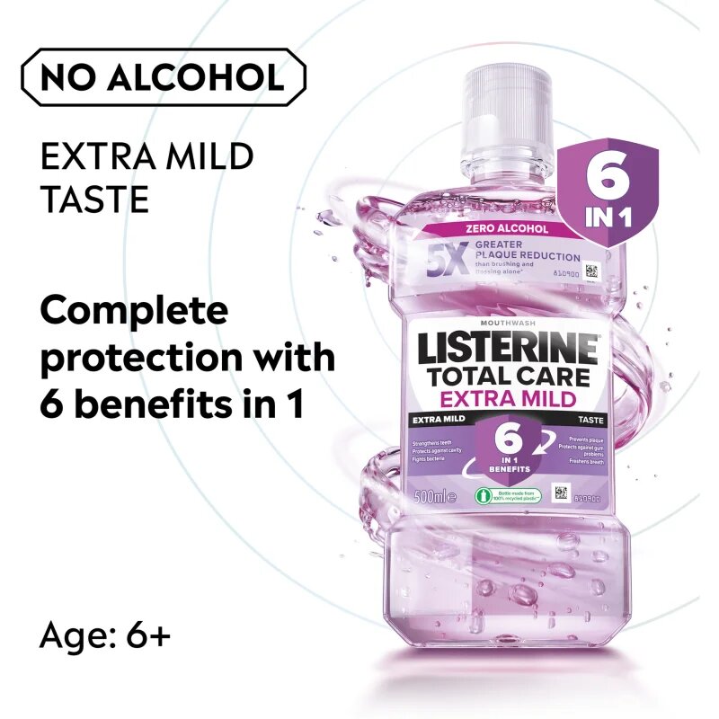 Listerine Total Care Extra Mild ustna voda 500 ml