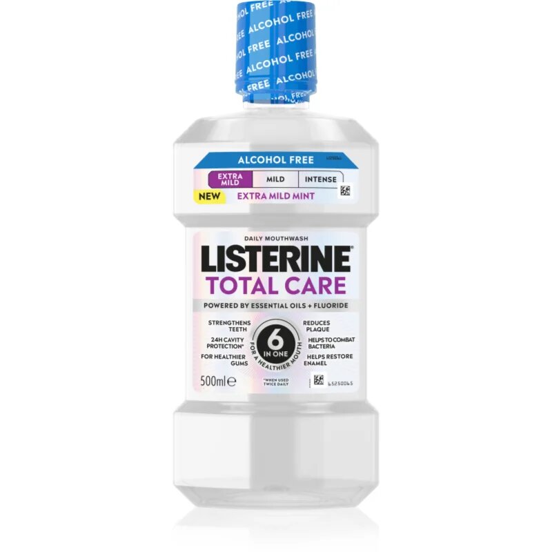 Listerine Total Care Extra Mild ustna voda brez alkohola 500 ml
