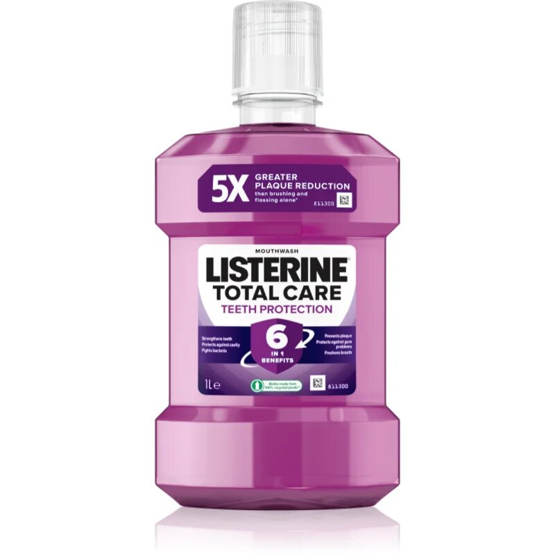 Listerine Total Care Teeth Protection ustna voda za popolno zaščito zob 6 v 1 1000 ml