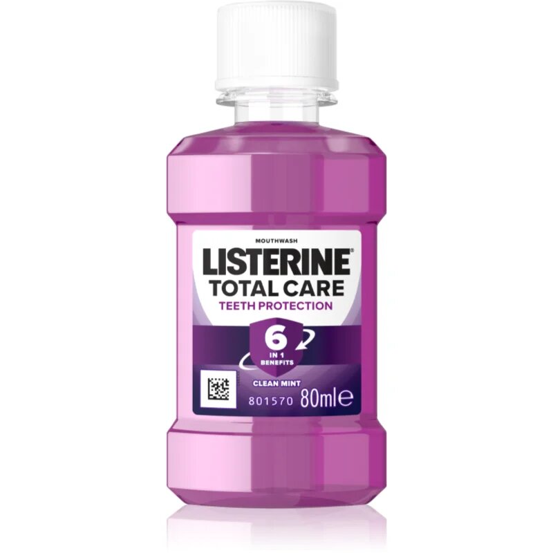 Listerine Total Care Teeth Protection ustna voda za popolno zaščito zob 6 v 1 80 ml