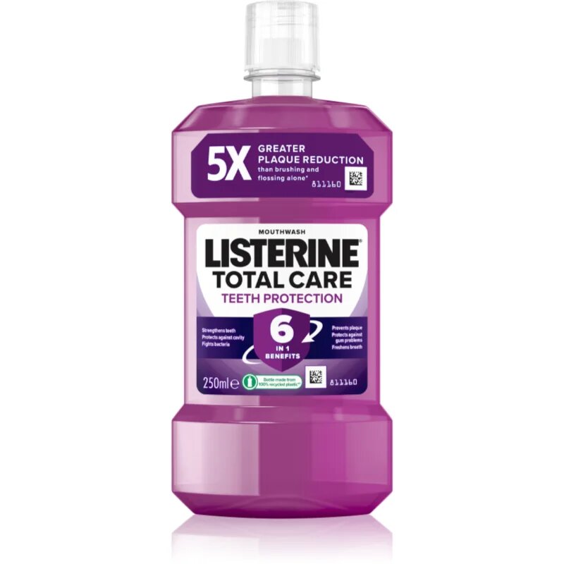 Listerine Total Care Teeth Protection ustna voda za popolno zaščito zob 6 v 1 Clean Mint 250 ml
