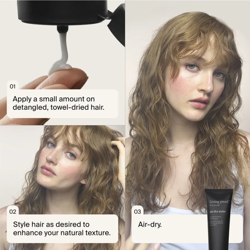 Living Proof Air-Dry Styler stiling krema proti krepastim lasem 148 ml