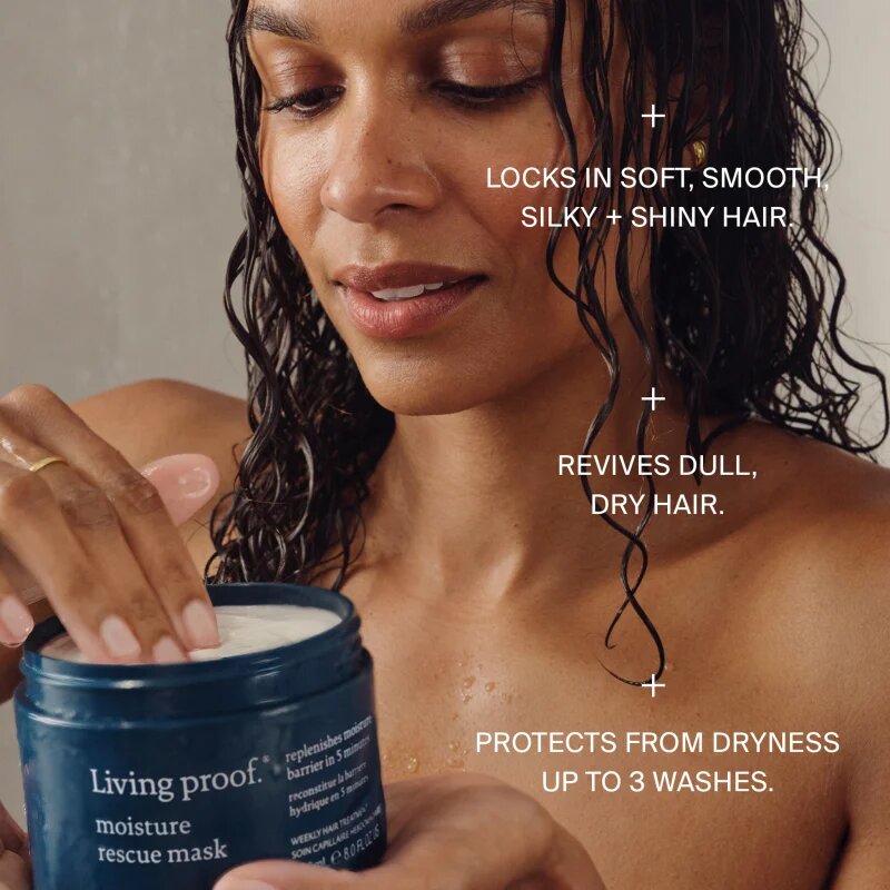 Living Proof Moisture Rescue Mask regeneracijska in vlažilna maska za lase s hranilnim učinkom 236 ml