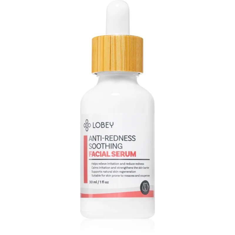 Lobey Anti-Redness Soothing pomirjajoči serum proti rdečici na obrazu 30 ml