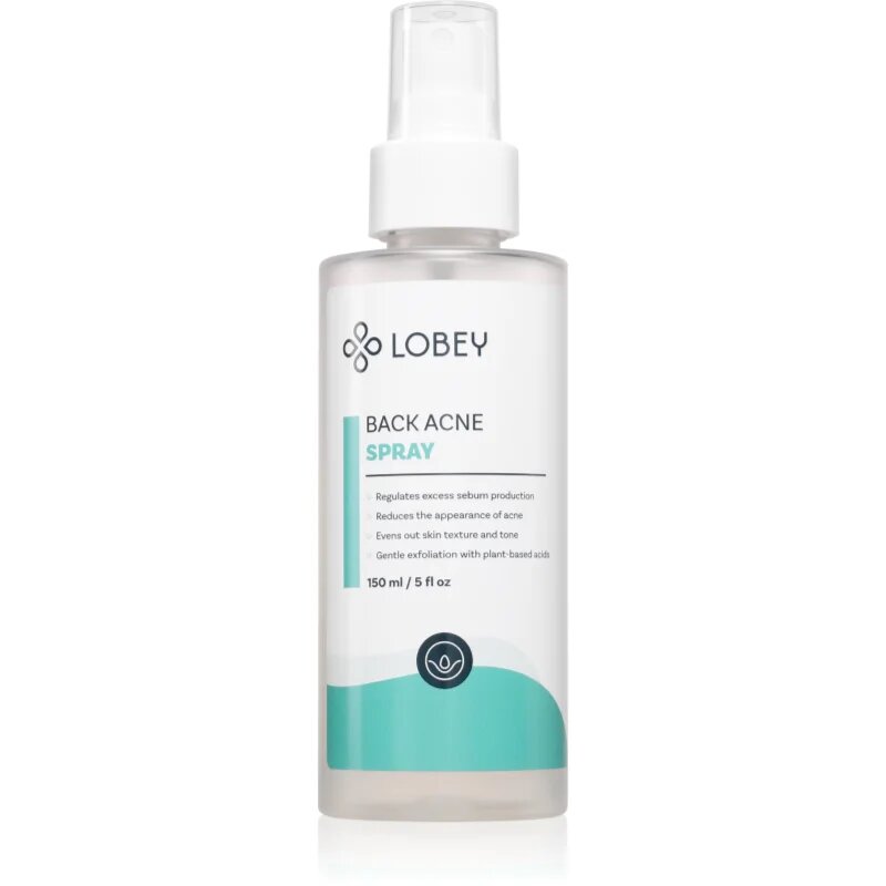 Lobey Body Care Back Acne Spray lokalna nega proti aknam za telo 150 ml