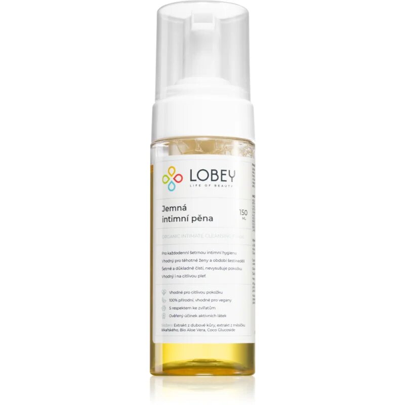 Lobey Body Care pena za umivanje za intimne predele 150 ml