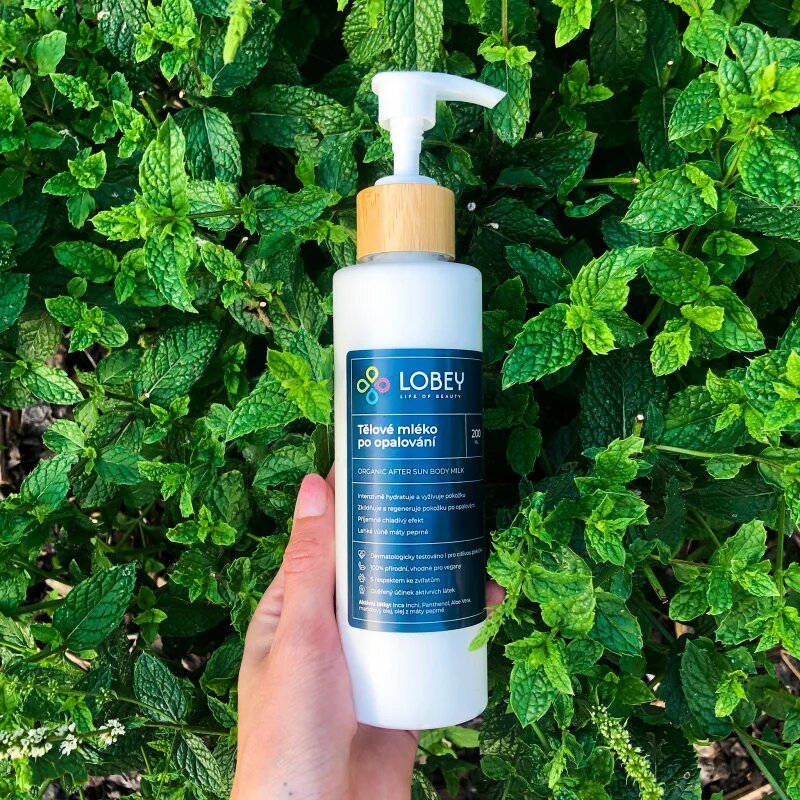 Lobey Body Care Tělové mléko po opalování losjon za telo za sončenje 200 ml