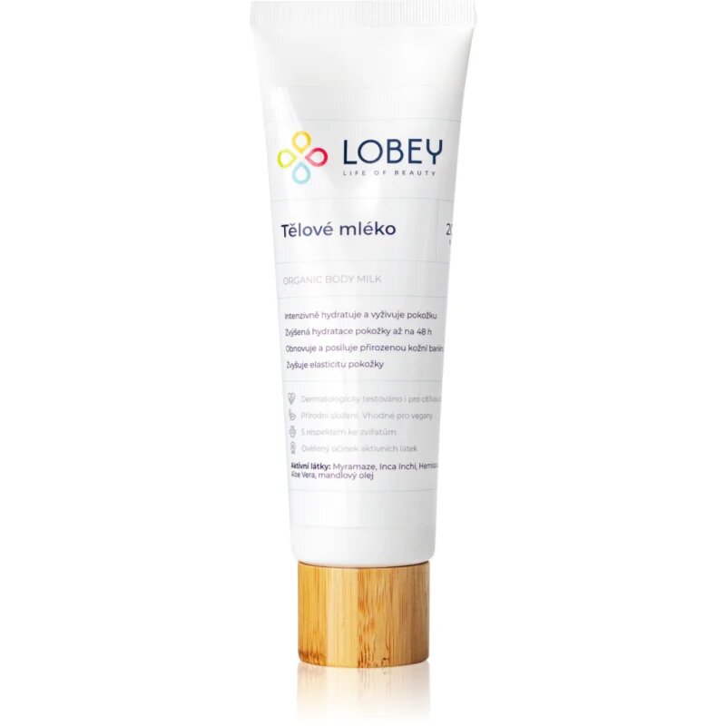 Lobey Body Care Tělové Mléko vlažilni losjon za telo 200 ml
