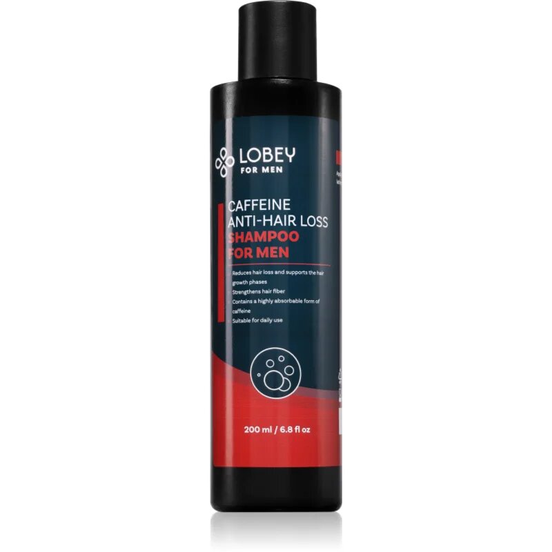Lobey Caffeine šampon proti izpadanju las za moške 200 ml