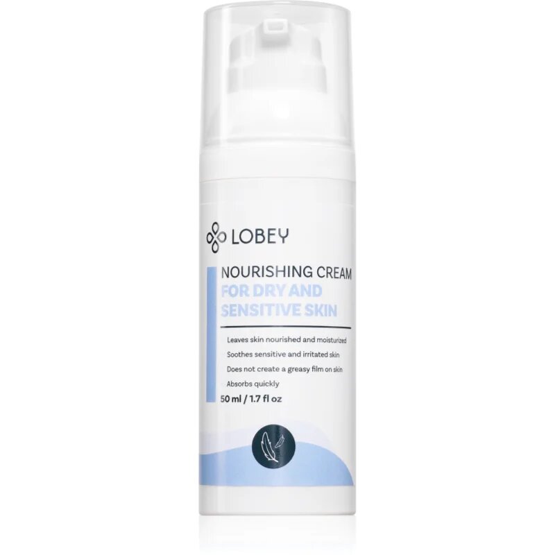 Lobey Face Care Nourishing Cream hranilna krema za občutljivo in suho kožo 50 ml
